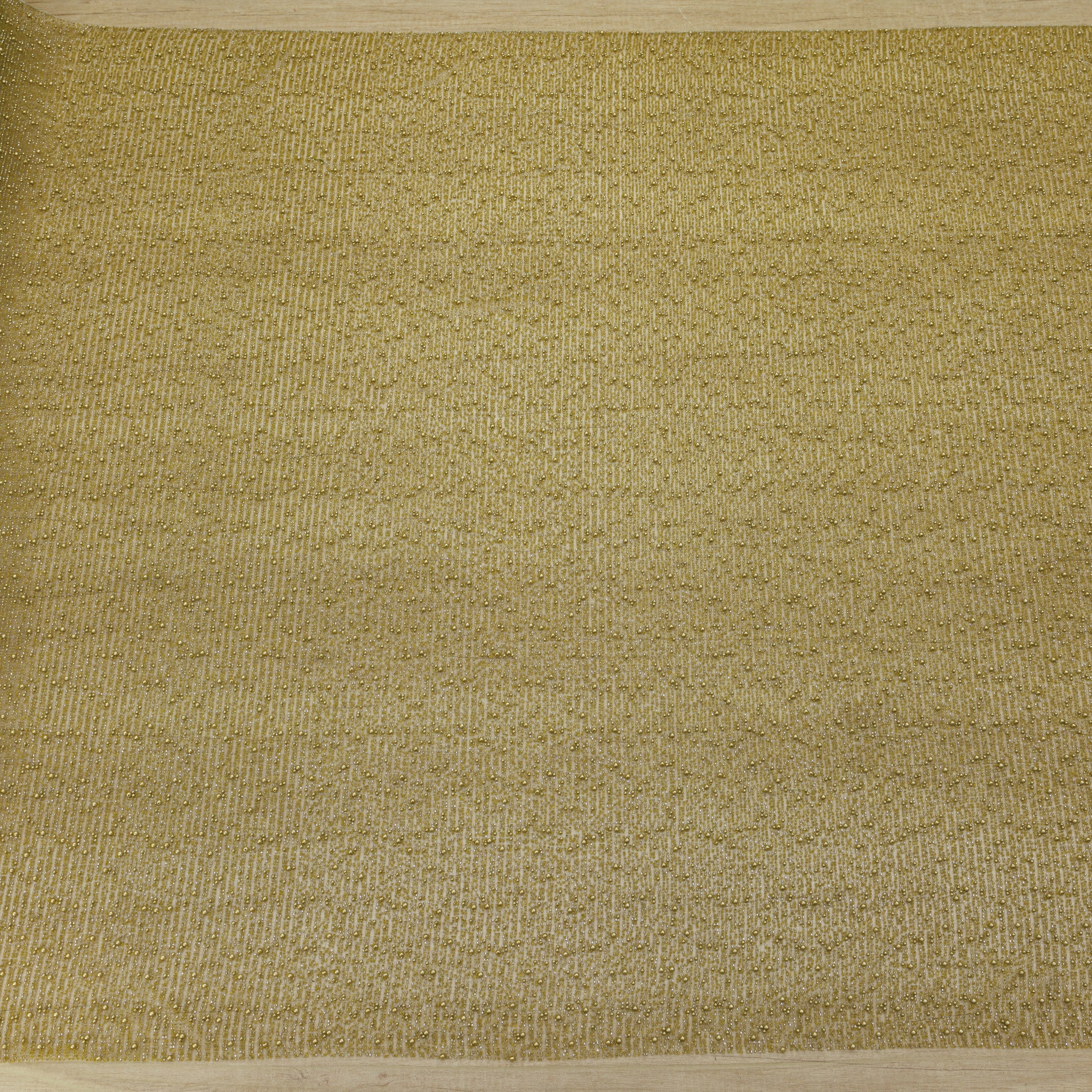 Broderie tip dantela cu perle si margele - Verde Olive M3