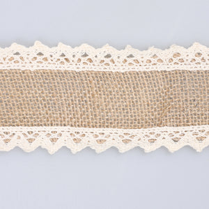 Banda din Iuta cu Dantela 6cm Rola 2m M3 - Ahura