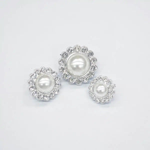 Nasturi plastic cu Perle si Cristale M1 - Ahura