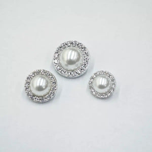 Nasturi plastic cu Perle si Cristale M3 - Ahura