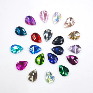 Piatră pentru cusut tip lacrimă 14x10mm - Ahura