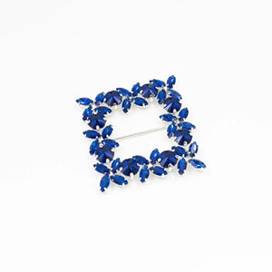 Cataramă pătrată cu cristale 6x6 cm - Ahura