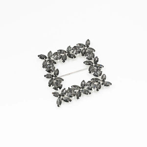 Cataramă pătrată cu cristale 6x6 cm - Ahura