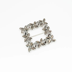 Cataramă pătrată cu cristale 6x6 cm - Ahura