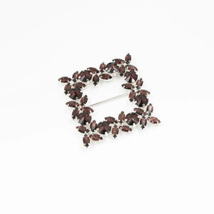 Cataramă pătrată cu cristale 6x6 cm - Ahura