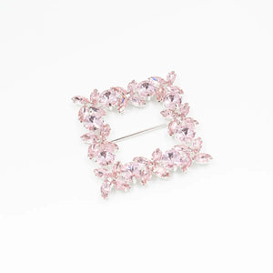 Cataramă pătrată cu cristale 6x6 cm - Ahura