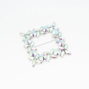 Cataramă pătrată cu cristale 9x9 cm - Ahura