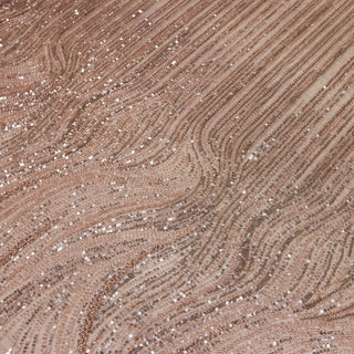 Broderie tip dantela cu perle/margele si paiete A63 - Auriu