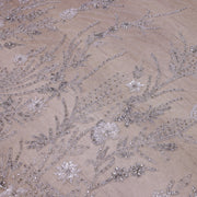 Broderie de lux tip dantela cu pietre pretioase, perle si margele  C7 - Argintiu