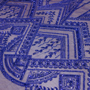 Broderie A43 Albastru la metru