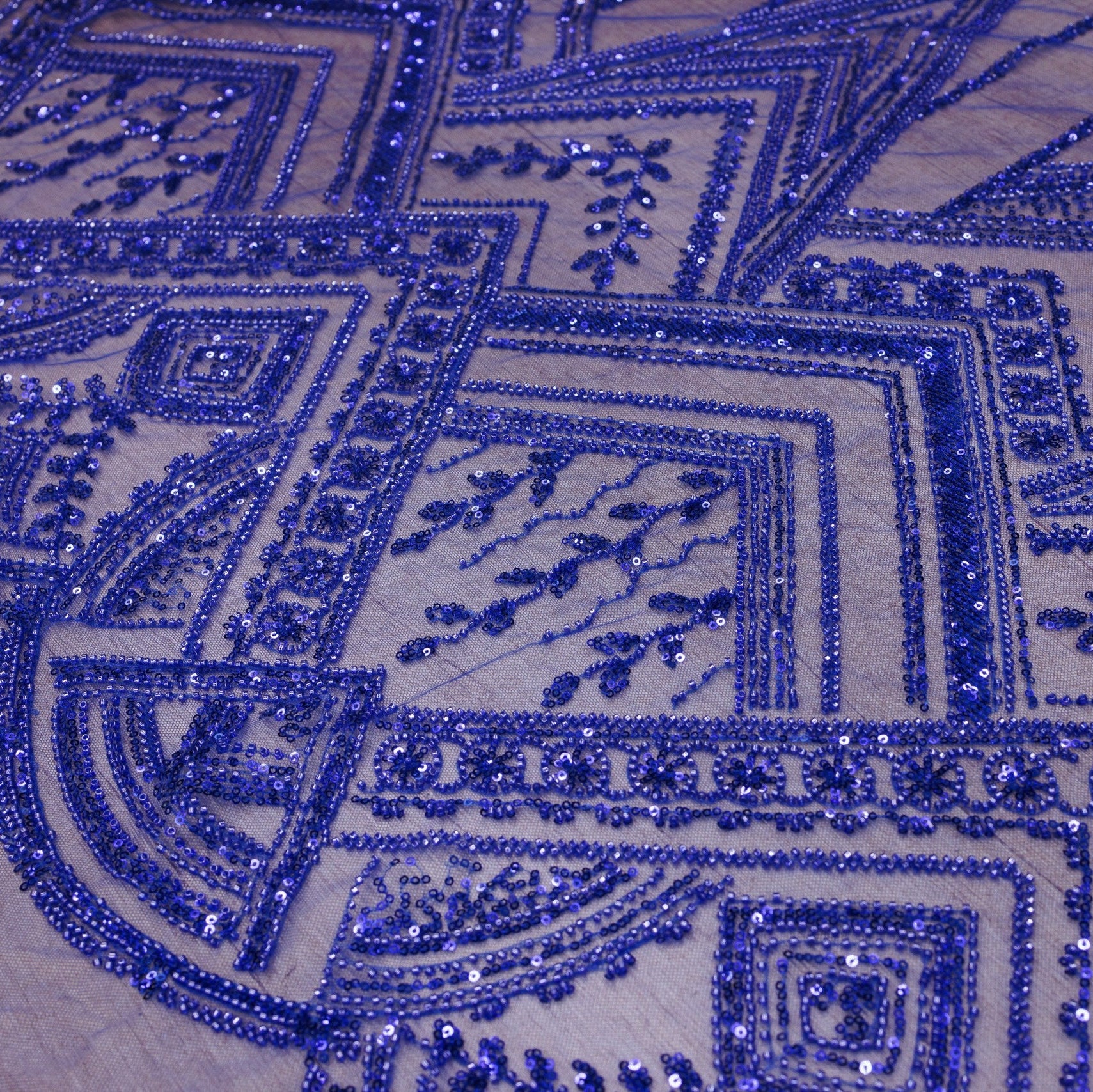 Broderie A43 Albastru la metru