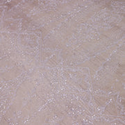 Broderie de lux tip dantela cu margele si payete C84 - Argintiu