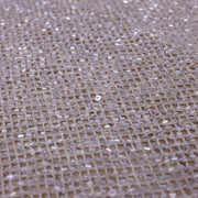 Broderie de lux tip plasa cu margele si paiete cusute manual  C8 - Argintiu