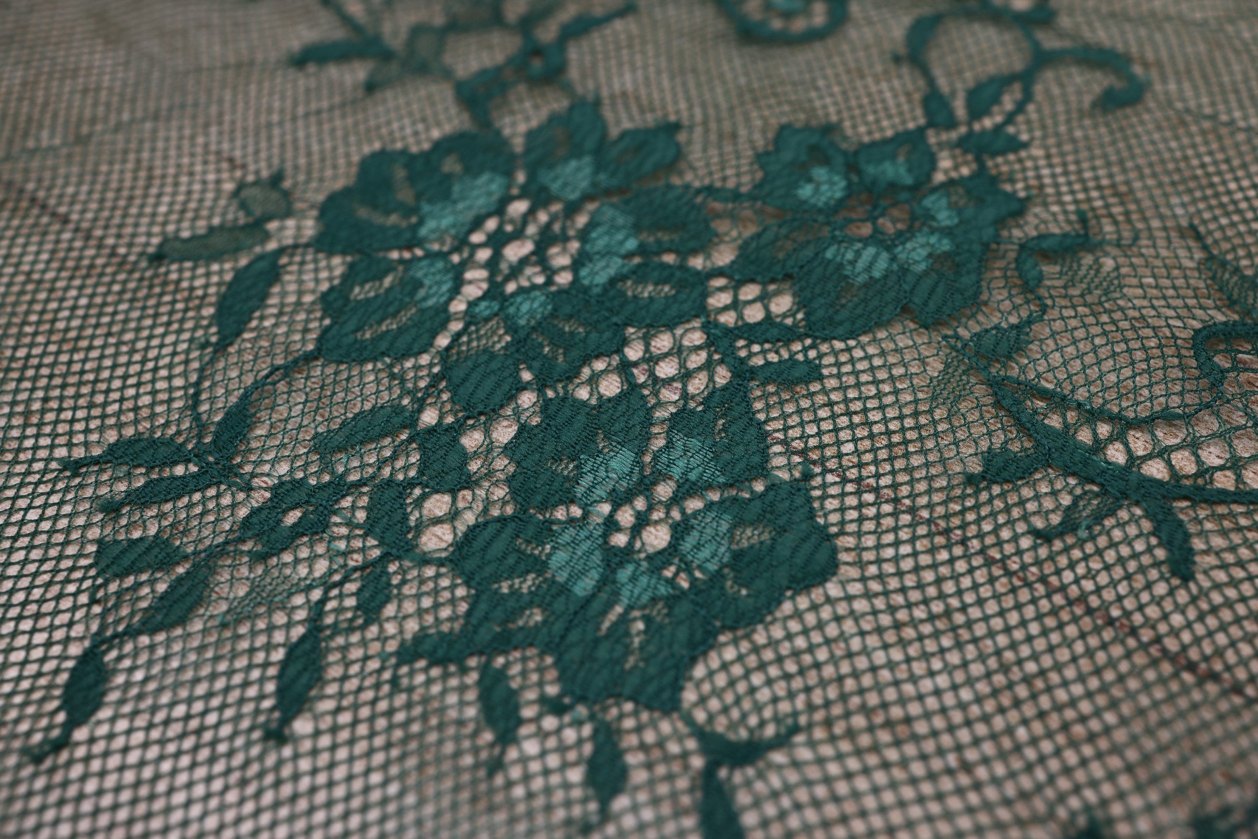 Dantela Chantilly Verde - 657-4