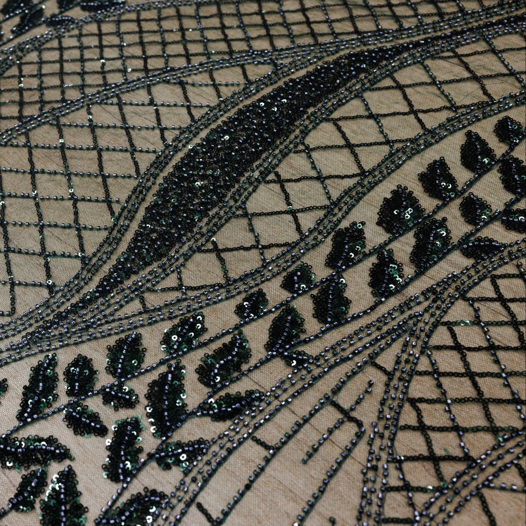 Broderie A50 Verde la metru