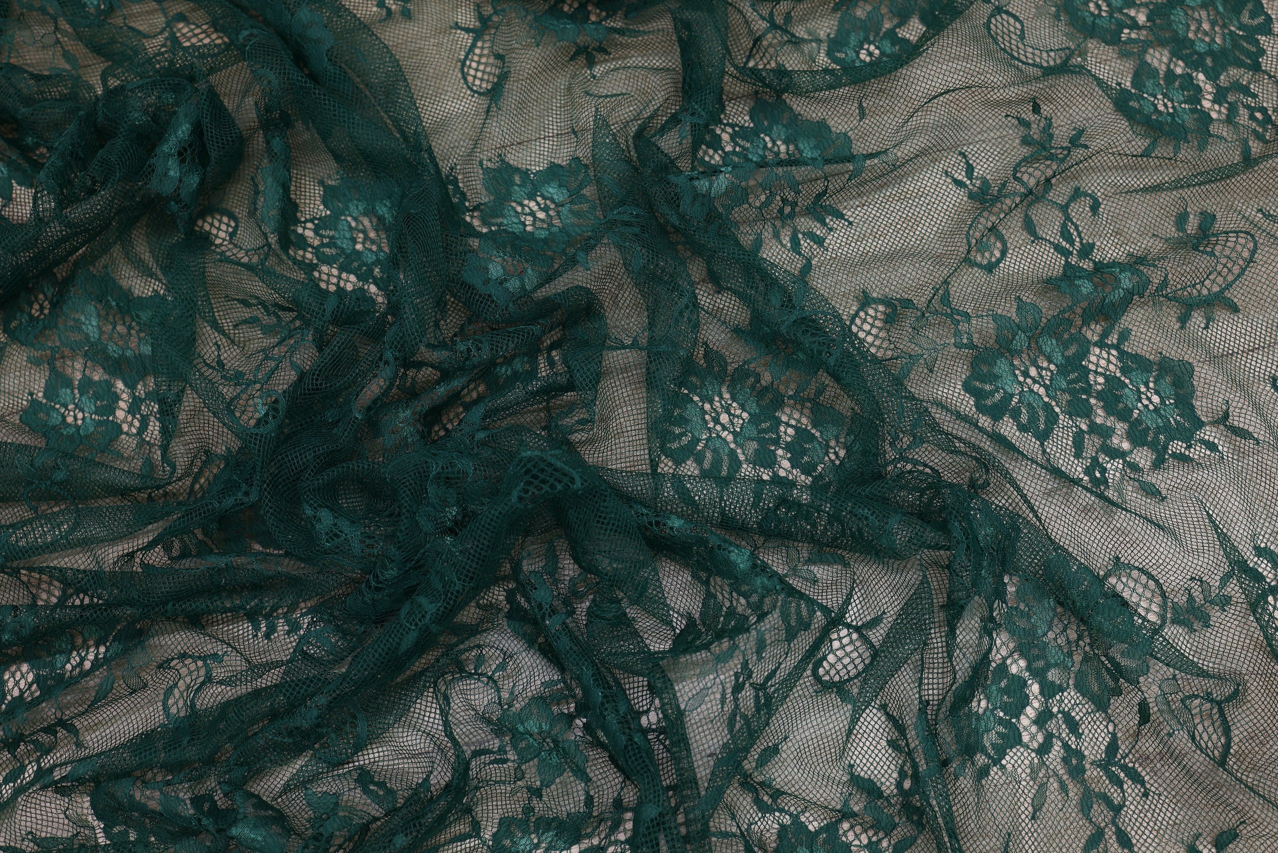 Dantela Chantilly Verde - 657-4