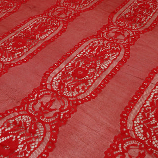Dantela Chantilly Rosu - 114
