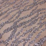 Broderie M81 Argintiu la metru