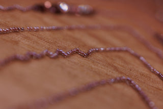 Broderie de lux tip dantela cu pietre pretioase, margele si paiete  D76 - Maro