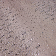 Broderie de lux tip dantela cu cristale, perle si margele  C15 - Argintiu