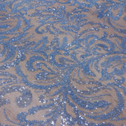 Broderie A20 Bleu la metru