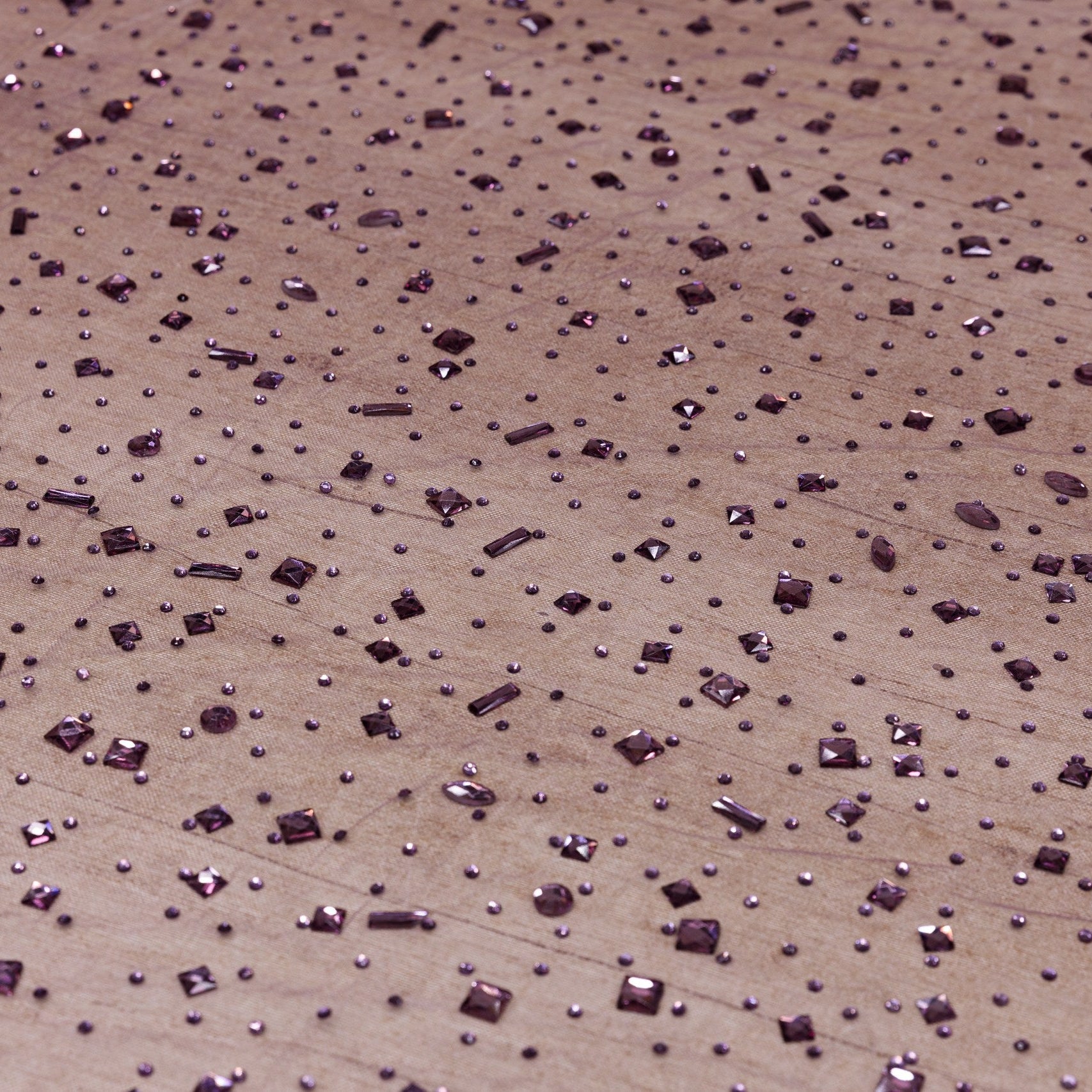 Tulle accesorizat cu pietre si cristale T3 - Mov