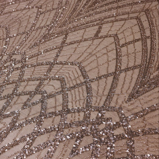 Broderie tip dantela cu perle/margele si paiete B87 - Auriu