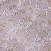 Dantelă Chantilly accesorizată manual în India C71 - Alb