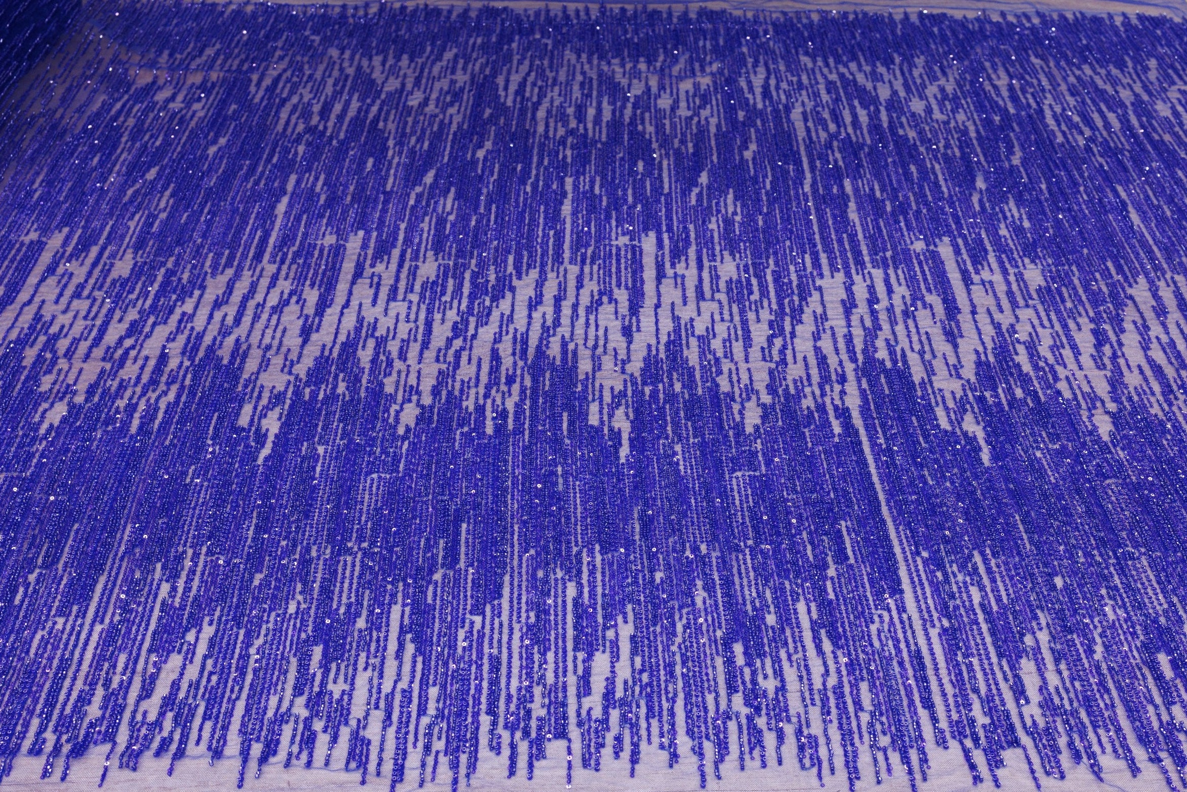 Broderie tip dantela cu perle/margele si paiete A58 - Albastru