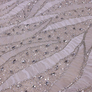 Broderie premium C19 Argintiu la metru