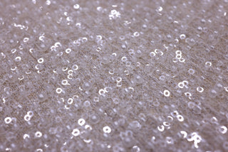 Broderie tip dantela cu margele si paiete A70 - Argintiu