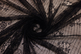 Dantela Chantilly Negru - 129