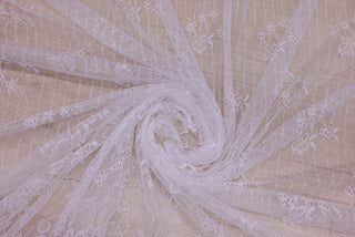 Dantela Chantilly Alb - 129