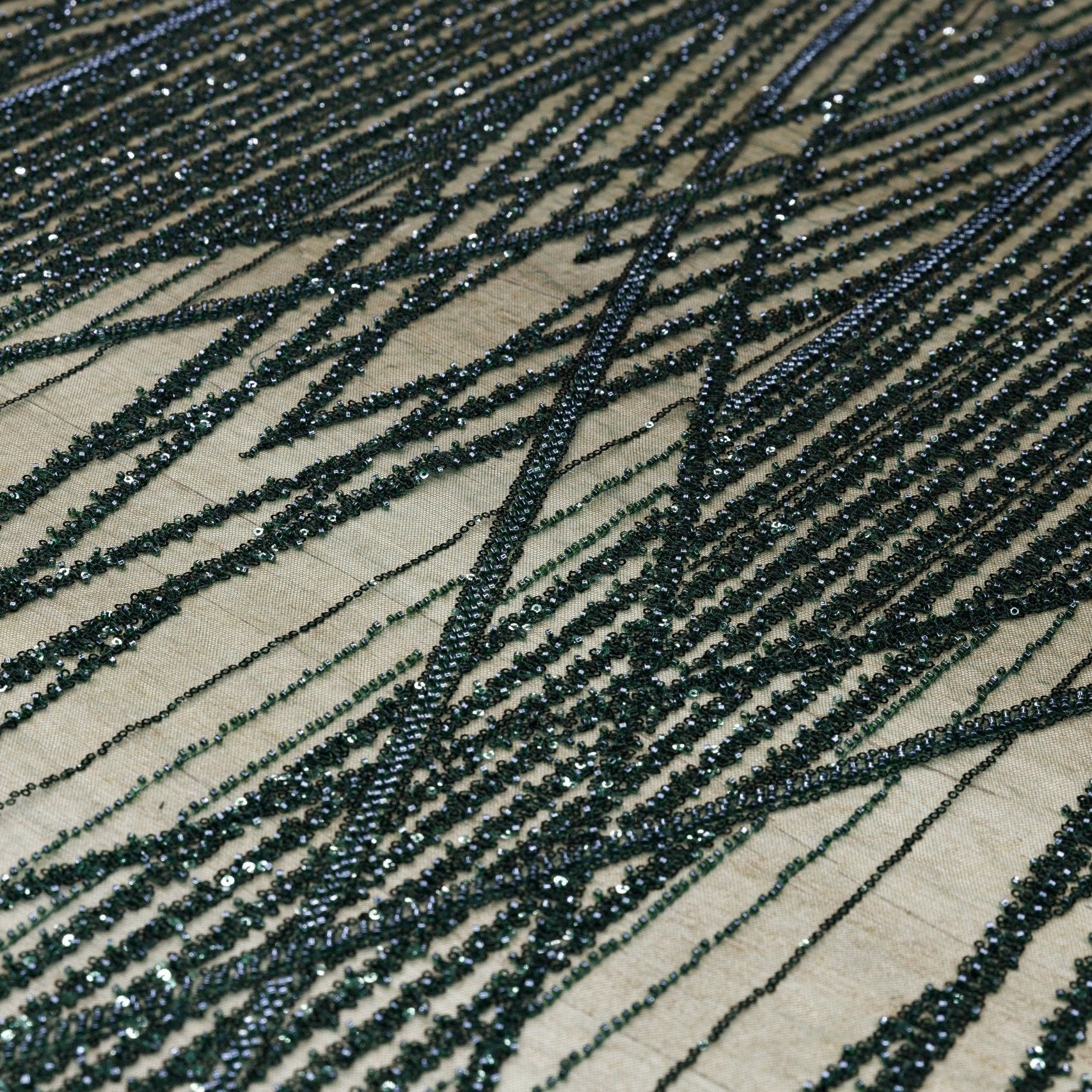 Broderie M13 Verde la metru
