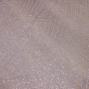Broderie tip dantela cu perle/margele si paiete B48 - Alb