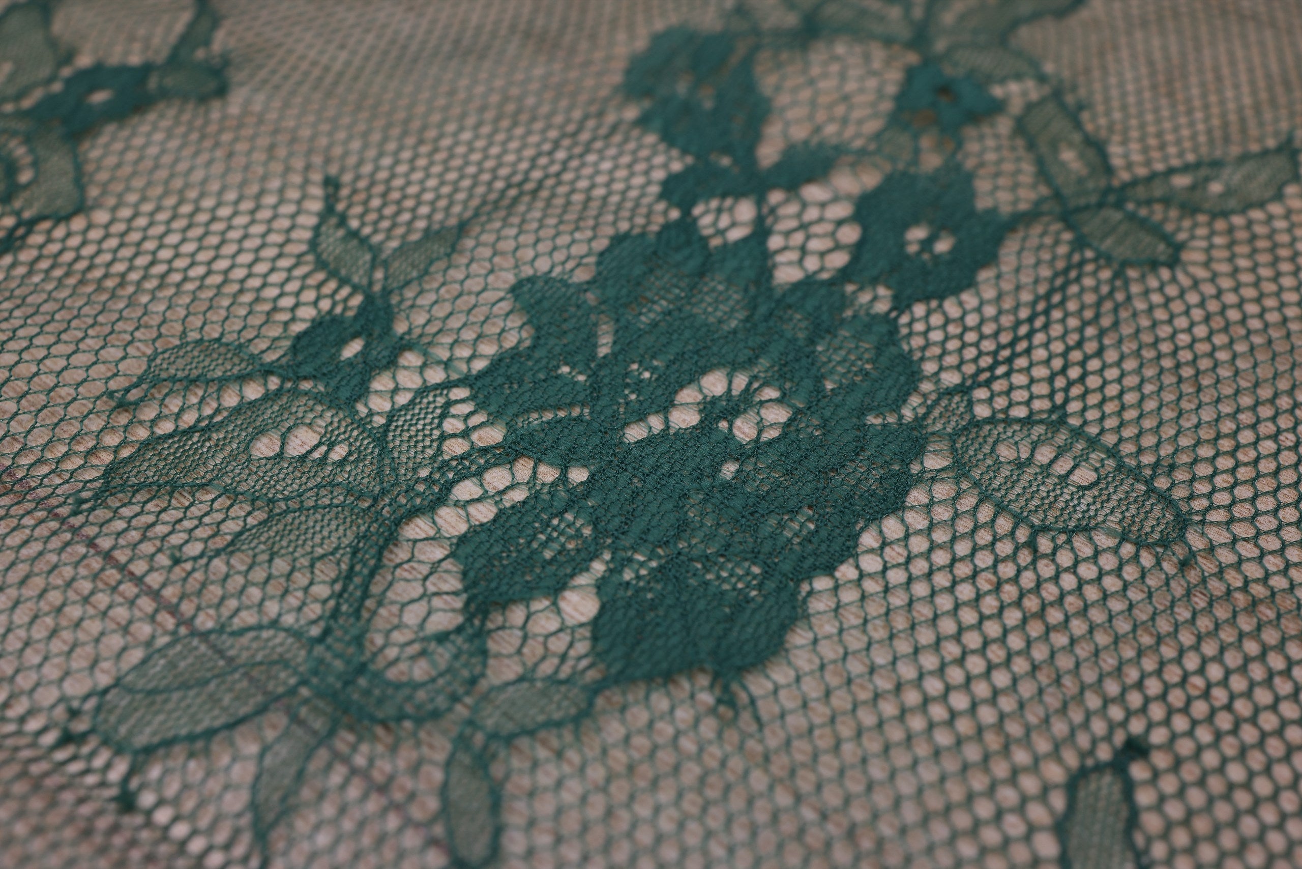 Dantela Chantilly Verde - 657-1
