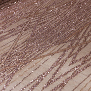 Broderie M13 Roz Gold la metru