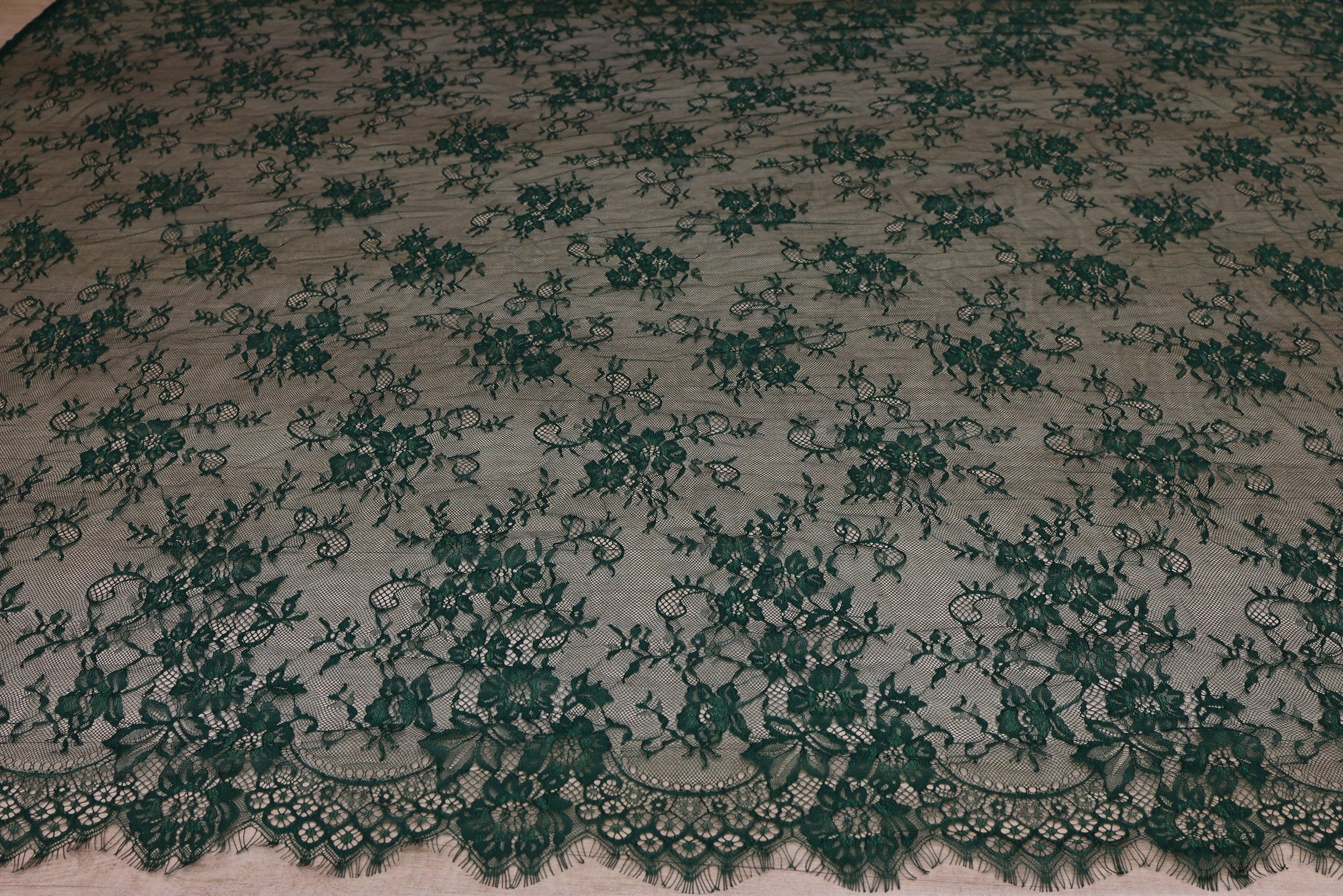 Dantela Chantilly Verde - 112-9911