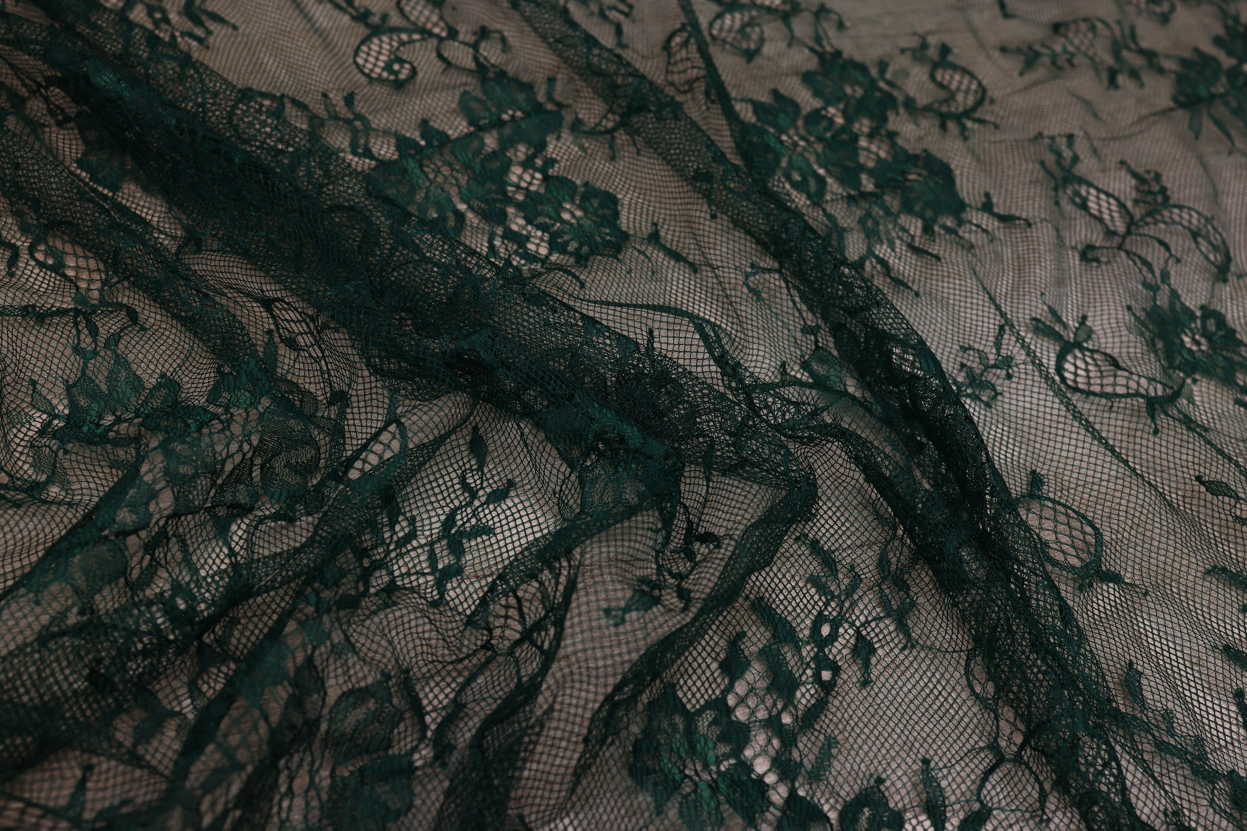 Dantela Chantilly Verde - 112-9911