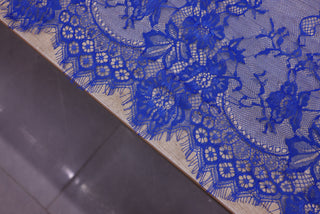 Dantela Chantilly Albastru Royal - 112-9911