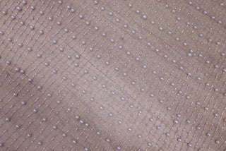 Broderie de lux tip dantela cu perle si margele cusute manual C27 - Alb