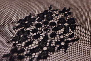 Dantela Chantilly Negru - 126