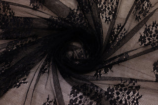 Dantela Chantilly Negru - 126