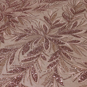 Broderie tip dantela cu perle/margele si paiete B58 - Bej