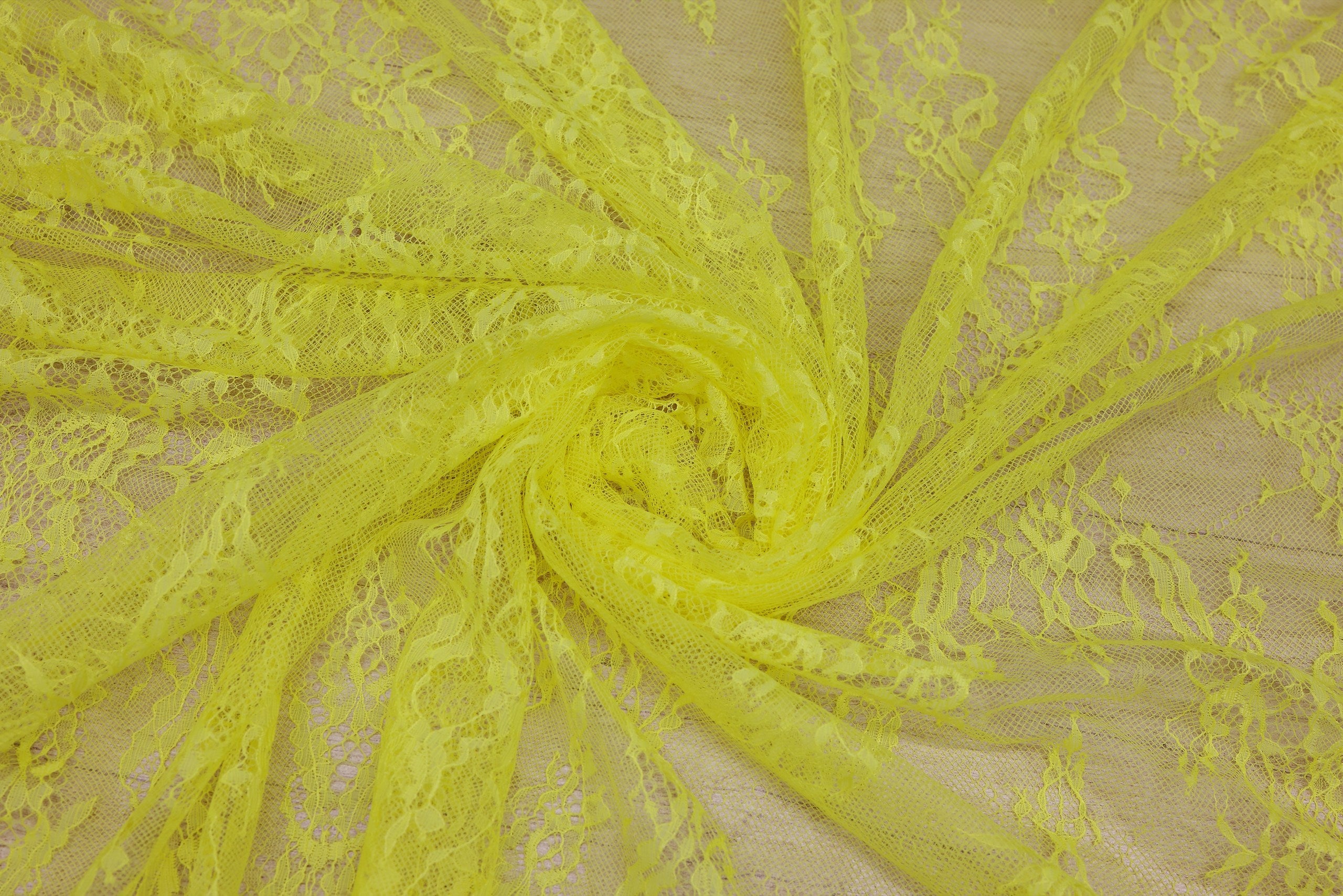 Dantela Chantilly Galben - 112-9911