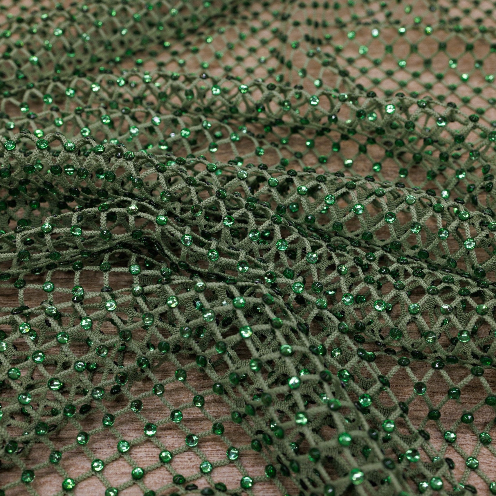 Plasa cu Strasuri - Verde