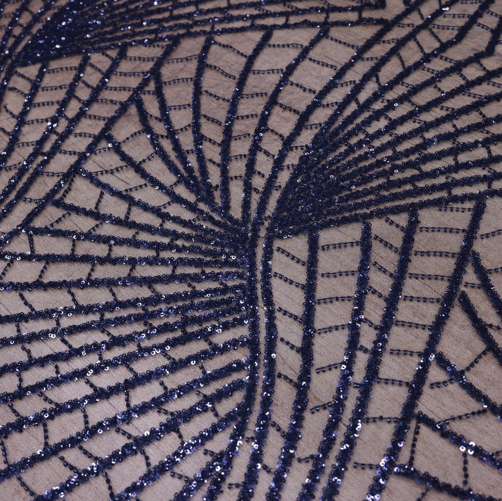 Broderie B64 Bleumarin la metru