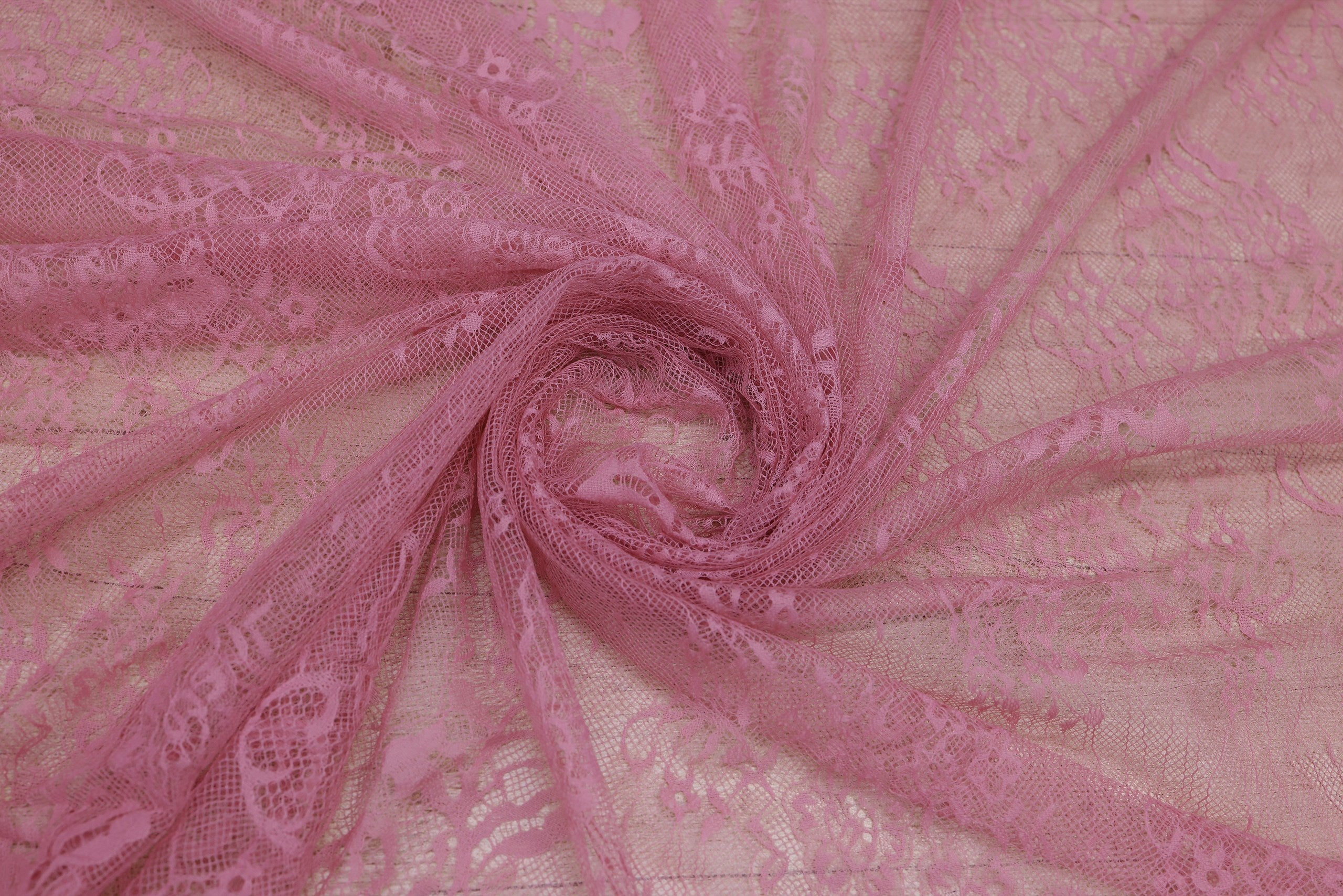 Dantela Chantilly Roz Pudra - 116-9912