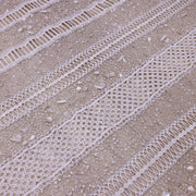 Broderie de lux tip dantela cu margele si paiete   C42 - Alb