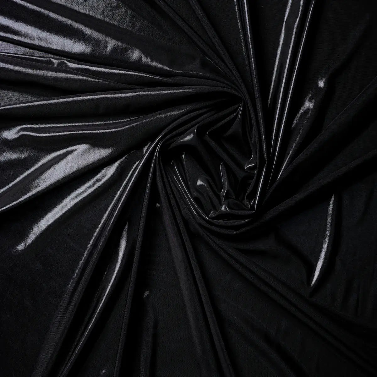 Lycra peliculizată – Negru metalizat - Ahura